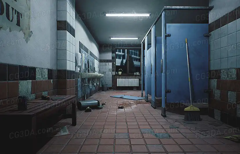 学校废弃洗手间-HighSchool Restroom