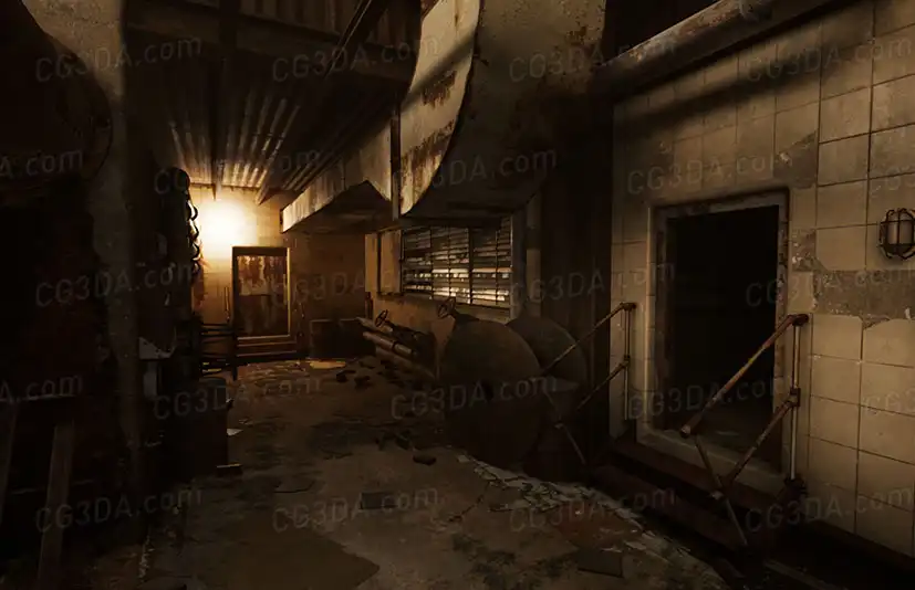 废弃工业楼梯间-Abandoned Industrial Stairwell
