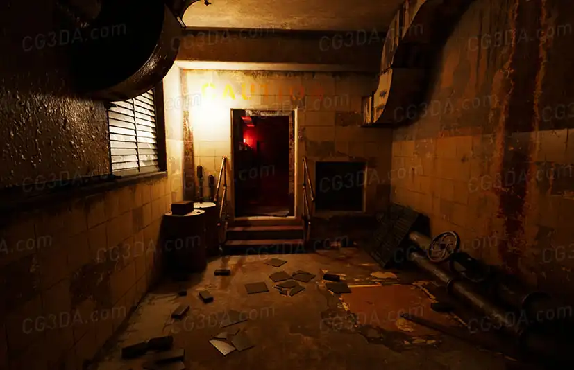 废弃工业楼梯间-Abandoned Industrial Stairwell