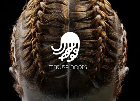 Blender程序化头发生成插件 MEDUSA NODES v1.1.5 beta – Procedural Hair System