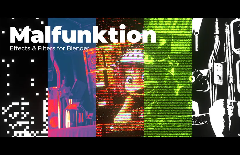 Blender滤镜绘画风格渲染 - Malfunktion Effects & Filters v2.0
