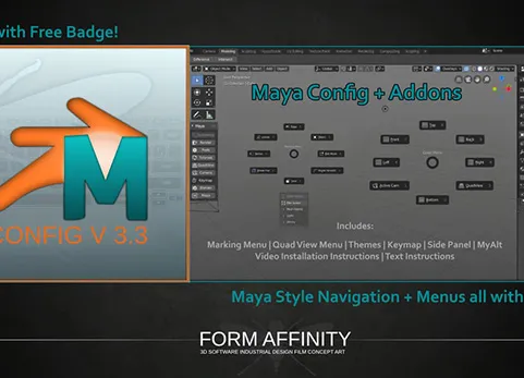 适用于Blender的Maya配置插件 Maya Config Addon For Blender3.4 v4