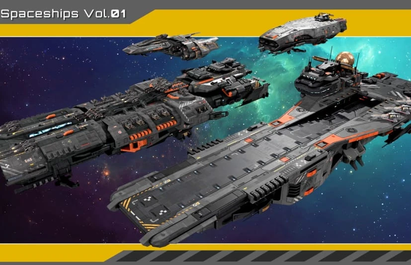 宇宙飞船模型包 Spaceship Pack 1