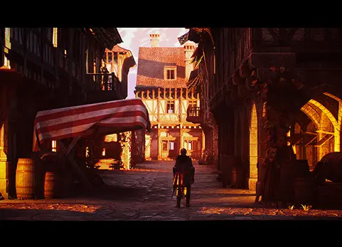 中世纪模块化城镇（带室内设计）- Medieval Modular Town (With Interiors)