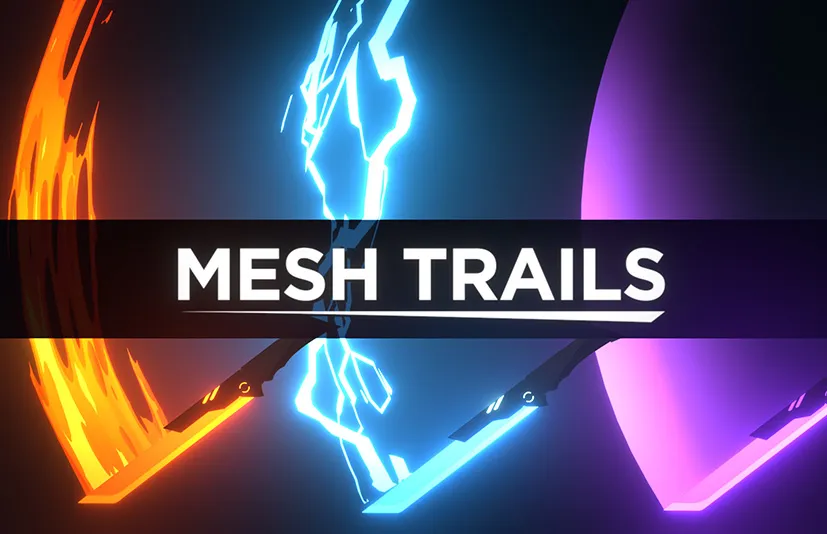 Blender动画轨迹特效插件 - Mesh Trails v1.3.3