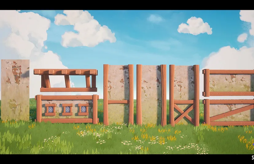美丽的风格化中世纪小镇 - Modular Stylized Medieval Town