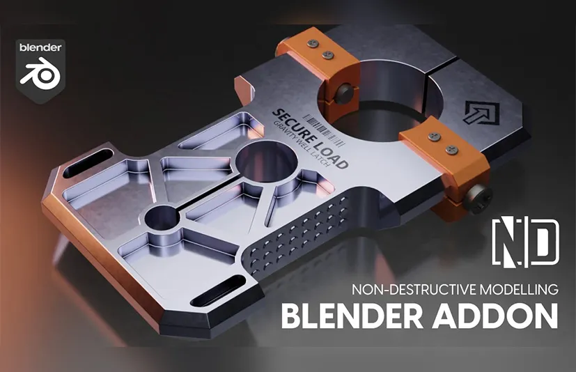 Blender非破坏性科幻硬面建模插件 - ND -Non-destructive modelling v1.48.0