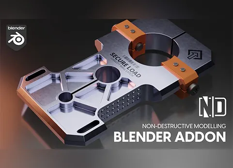 Blender非破坏性科幻硬面建模插件 - ND -Non-destructive modelling v1.48.0