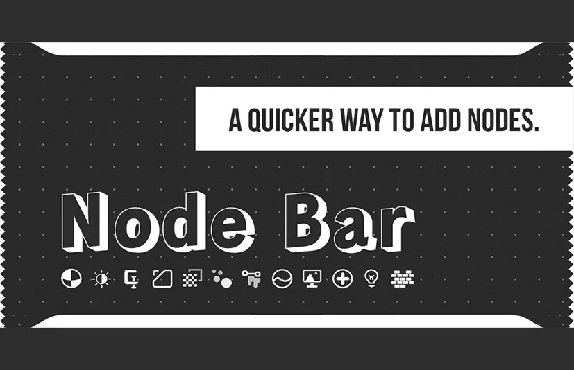 Blender快速添加节点插件 - Node Bar v1.1