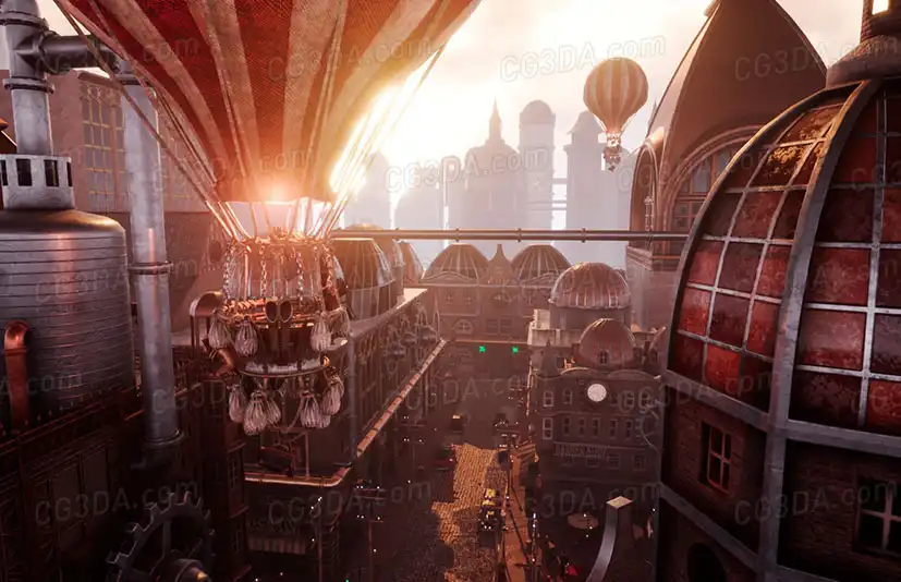 蒸汽朋克/维多利亚环境-SteamPunk / Victorian Environment Megapack (Modular)