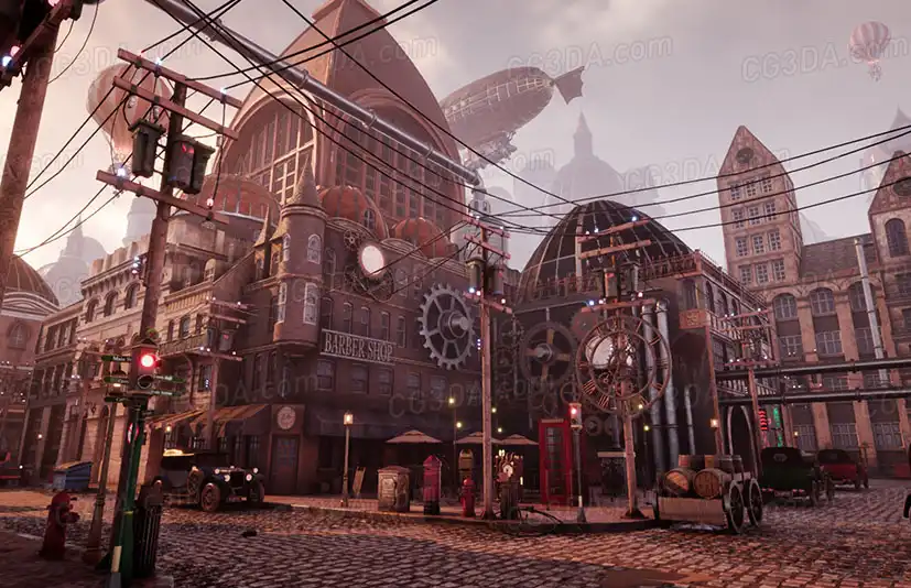 蒸汽朋克/维多利亚环境-SteamPunk / Victorian Environment Megapack (Modular)