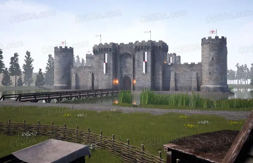 中世纪城堡-ThreeDee Medieval Castle