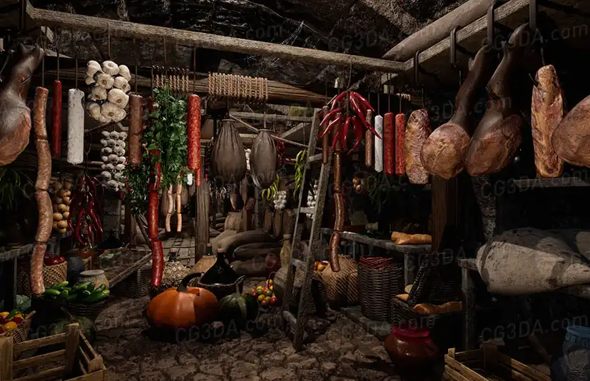 中世纪小酒馆地下室-Tavern - Basement