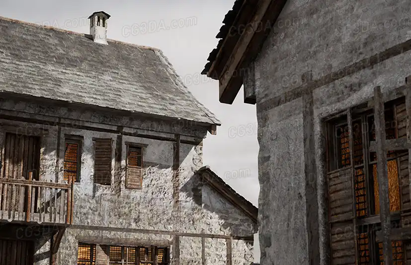 中世纪房屋-Old Village Houses Pack