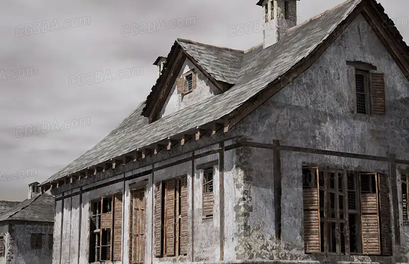 中世纪房屋-Old Village Houses Pack