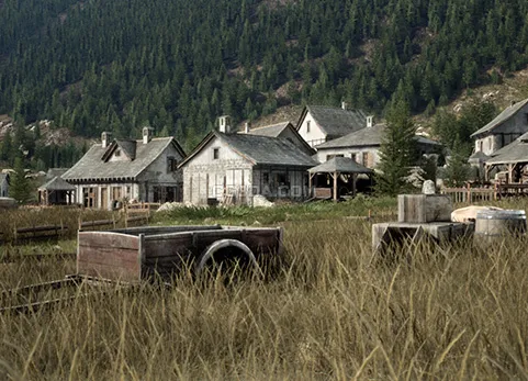 中世纪山林城镇-Mountain Village Environment