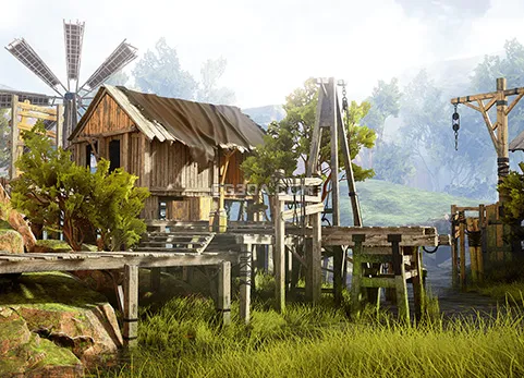 中世纪沼泽木屋-Modular Swamp Shack Pack