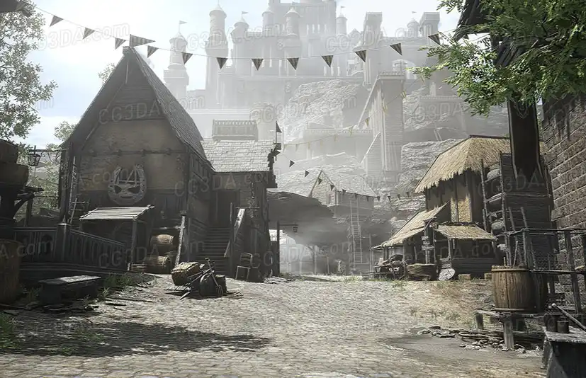 中世纪城堡村庄-Medieval Castle - Village - Medieval Castle - Medieval Village