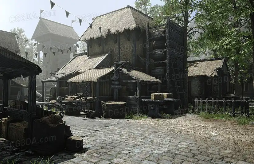 中世纪城堡村庄-Medieval Castle - Village - Medieval Castle - Medieval Village
