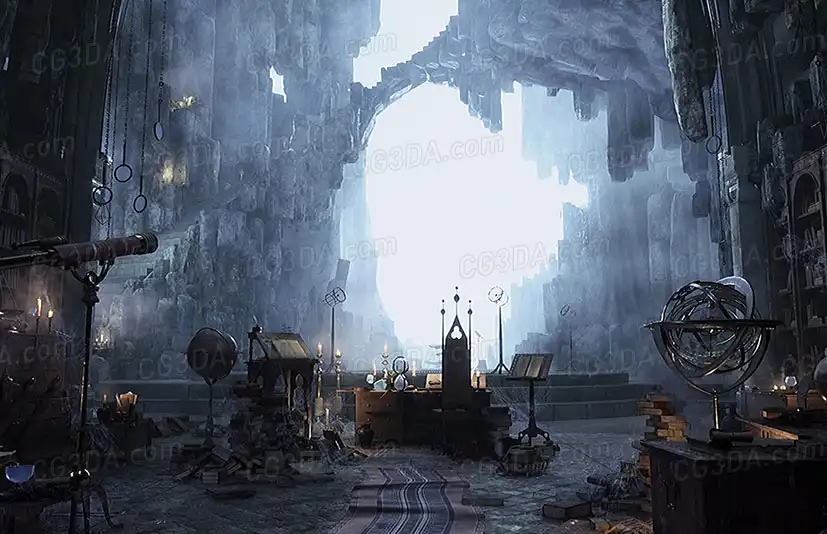 魔法奇幻洞穴-Merlin s Cave Environment ( Fantasy / Dungeon )