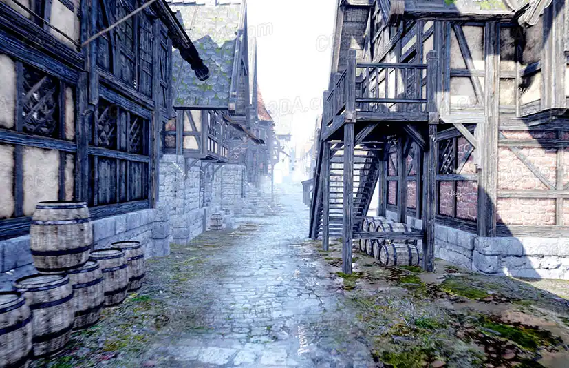 中世纪幻想联排别墅-Medieval Fantasy Town Houses 1.1