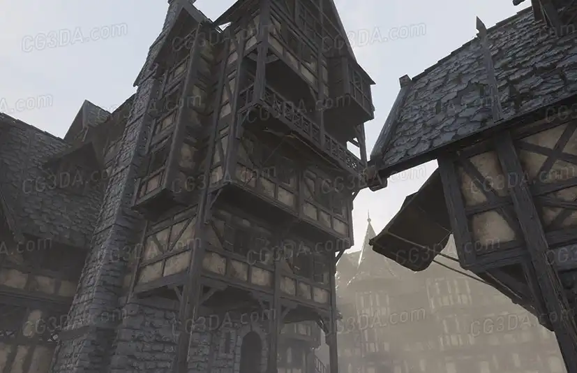 中世纪幻想联排别墅-Medieval Fantasy Town Houses 1.1