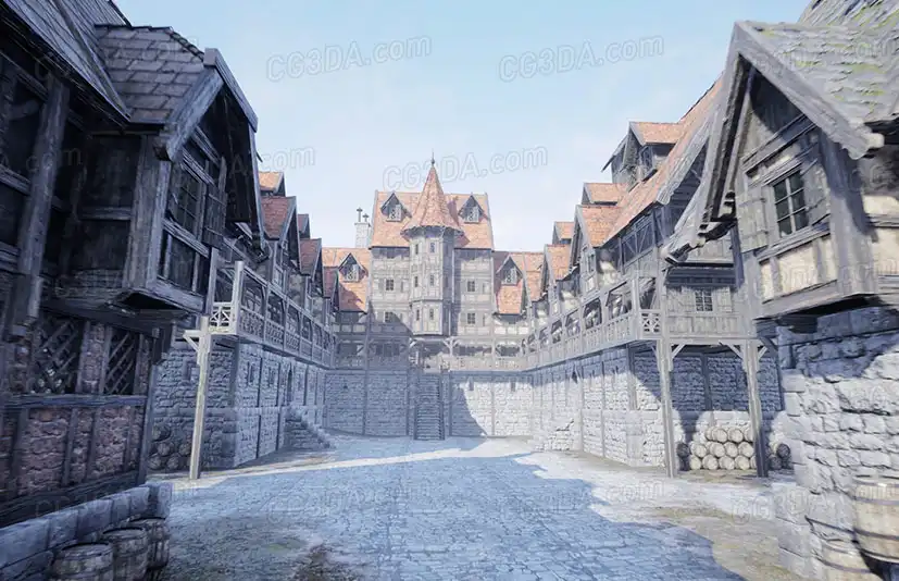 中世纪幻想联排别墅-Medieval Fantasy Town Houses 1.1