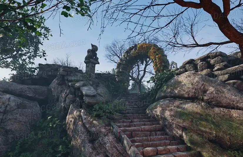 教堂墓地陵园-Graveyard and Nature Set
