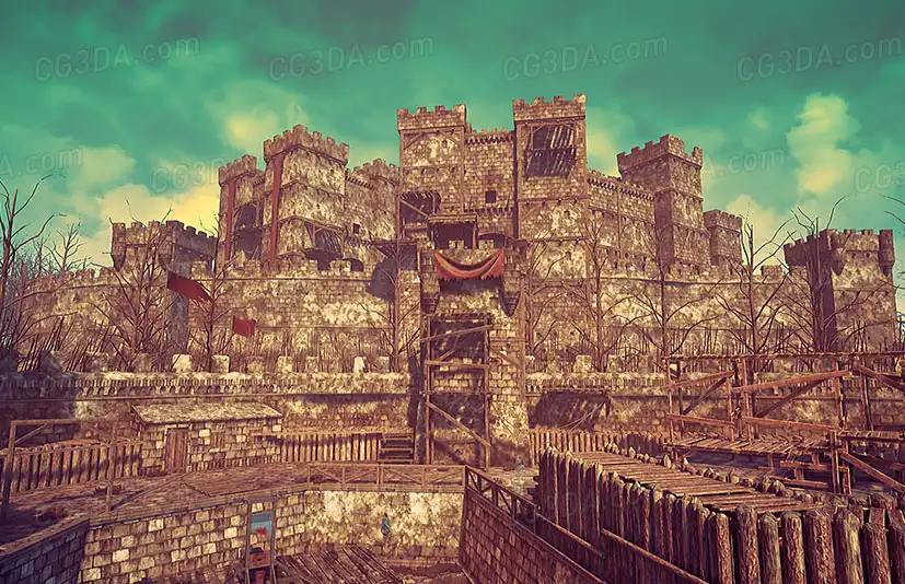 中世纪城镇战争防御堡垒-Fortress Builder Pack