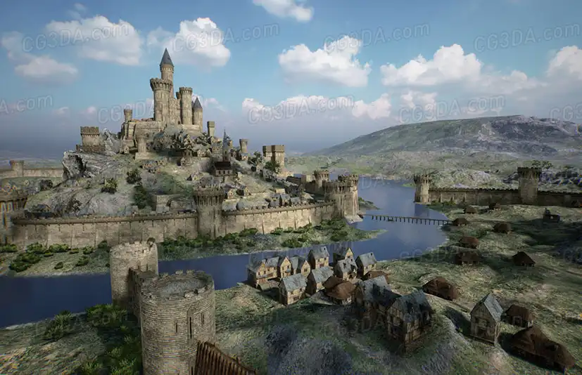中世纪城堡城镇建筑 - Brushify - Medieval Buildings Pack