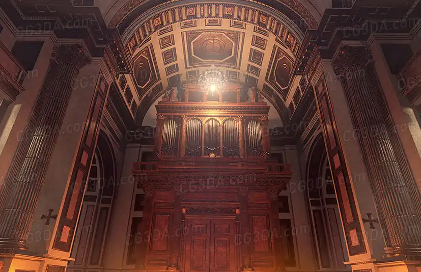 欧式大教堂-Church/ Cathedral Interior Environment
