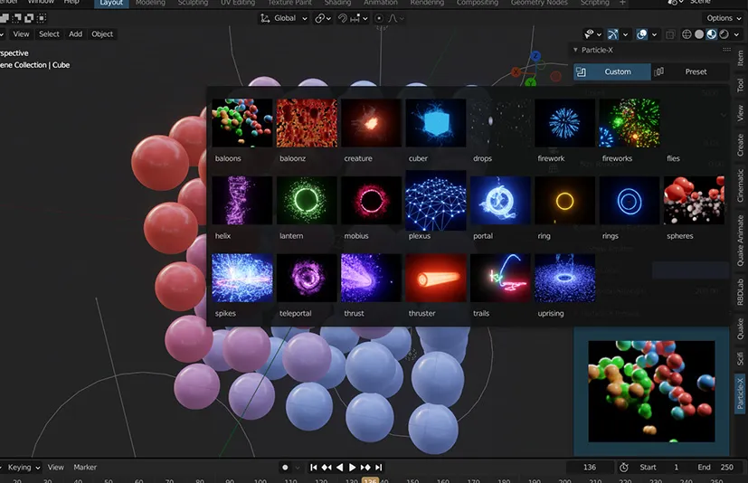 blender粒子插件 Particle-X PRO v1.21