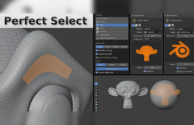 Blender完美选择插件 - Perfect Select v1.0