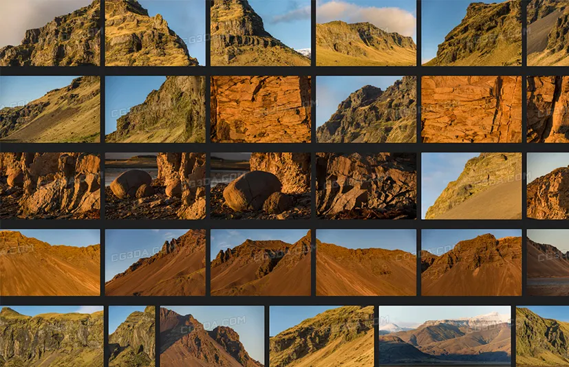 冰岛山脉 - 干旱之地-Iceland Mountains - Dry