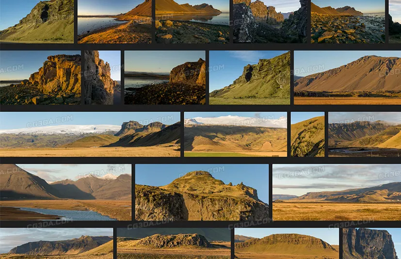 冰岛山脉 - 干旱之地-Iceland Mountains - Dry