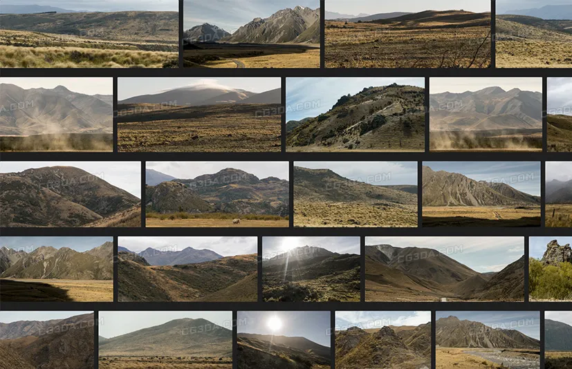 新西兰山区-干旱区-New Zealand Mountains - Arid