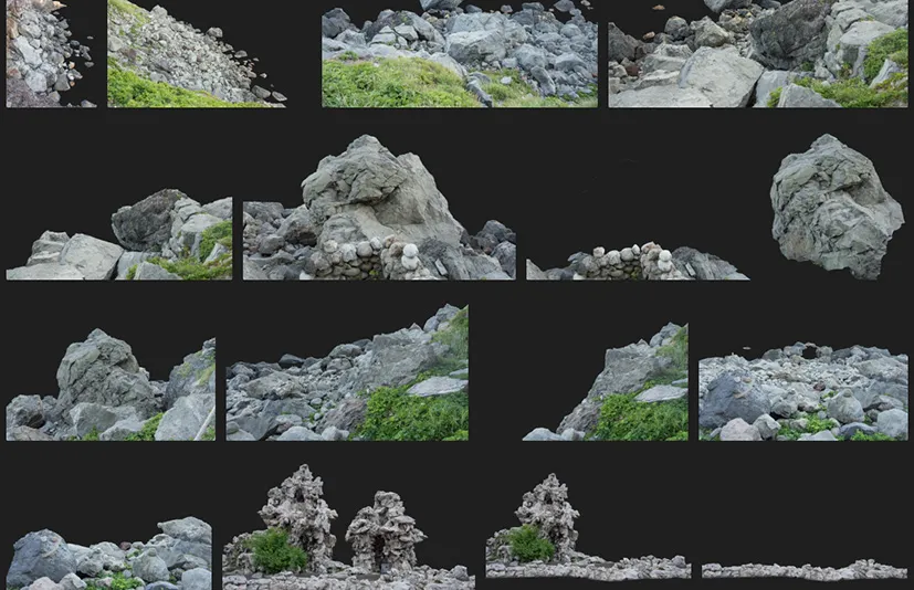 岩石悬崖 - Cutout Rocks Cliffs