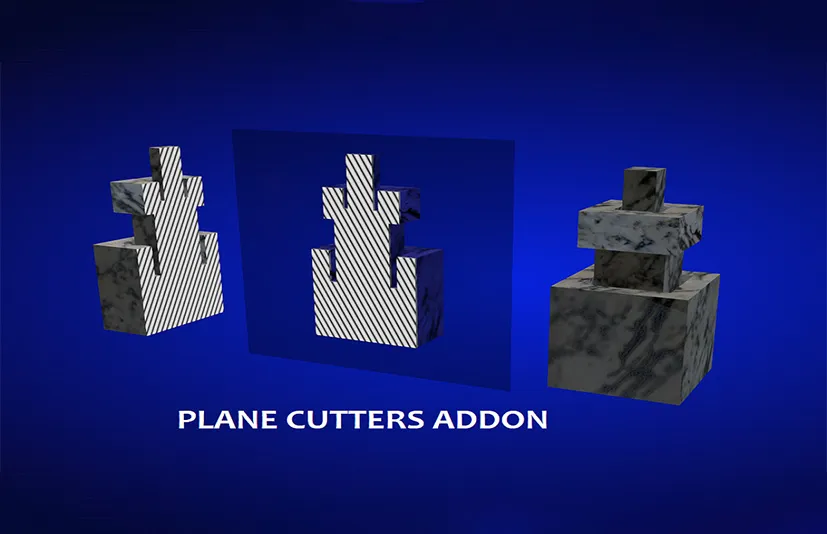Blender一键切割隔断模型平面剖面横截面 - Plane Cutters v2.3