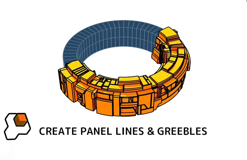 Blender硬表面建模电镀生成器插件 - Plating Generator And Greebles v2.4