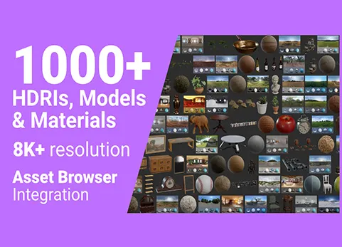 Blender资产浏览器插件 Poly Haven Asset Browser v1.1.10