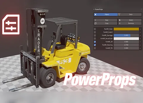 Blender模型动画控制属性复制插件 PowerProps v0.3.1