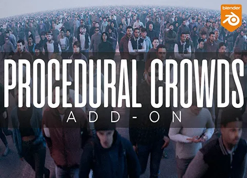 Blender人群角色分布动画插件 Procedural Crowds v2.1.2