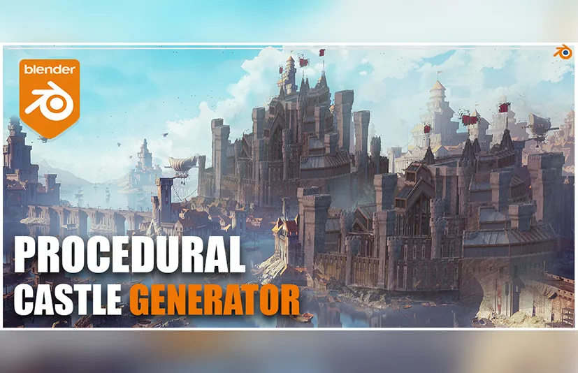 Blender程序化中世纪城堡生成器 - Procedural Medieval Castle Generator