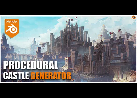 Blender程序化中世纪城堡生成器 - Procedural Medieval Castle Generator