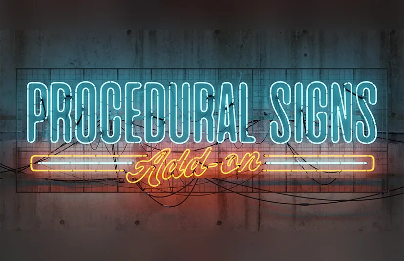 Blender霓虹灯广告牌生成插件 - Procedural Signs v1.3.0