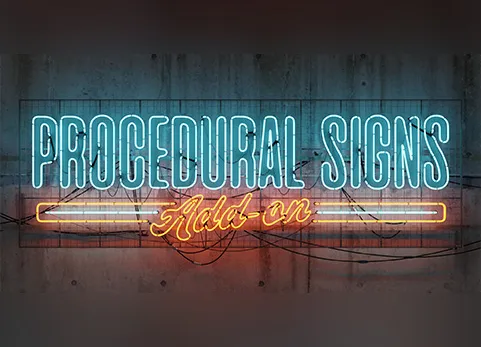 Blender霓虹灯广告牌生成插件 - Procedural Signs v1.3.0