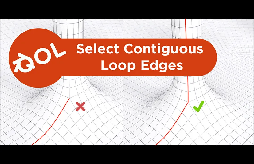 Blender循环边缘选择插件 - QOL Select Contiguous v1.0.8