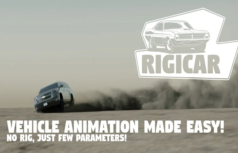 Blender汽车绑定插件 - Rigicar v2.3.4