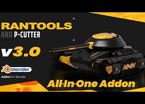 Blender硬表面灯光材质渲染多合一插件 Rantools All-In-One v3.3.5