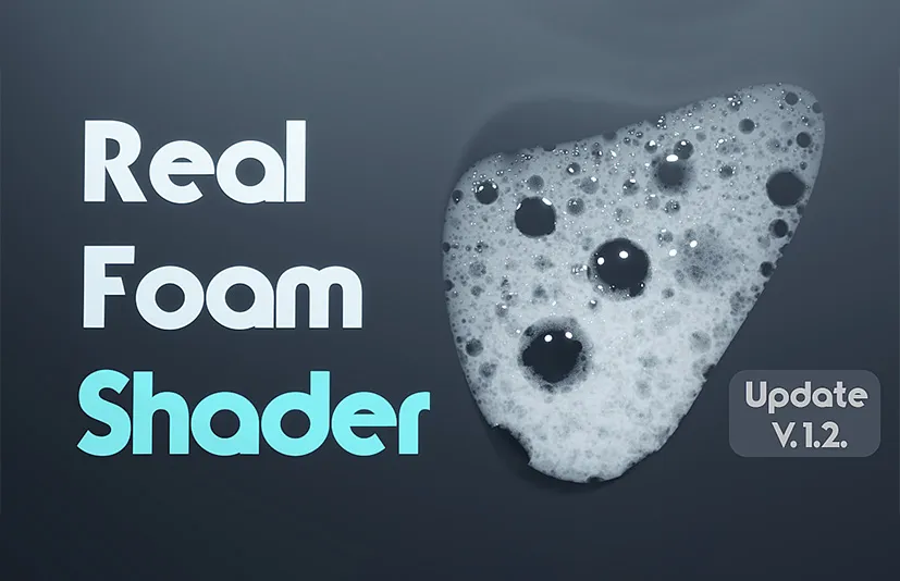Blender真实气泡泡沫着色器预设 - Real Foam Shader